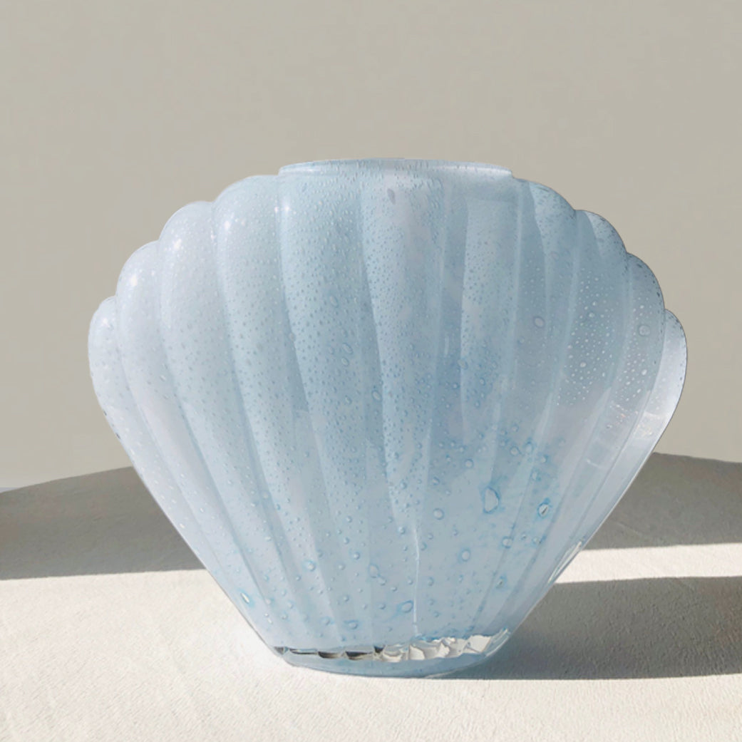 SHELL GLASS VASE