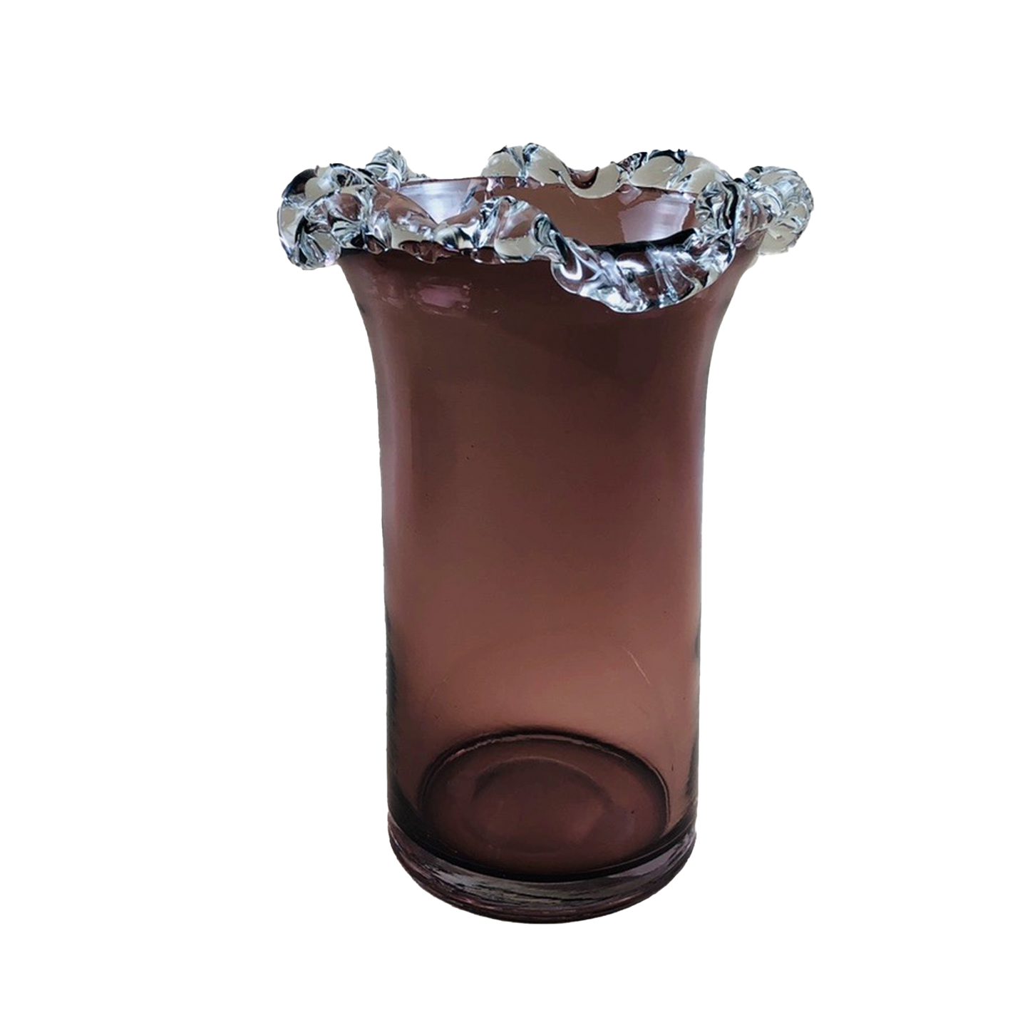 ELKE HANDBLOWN GLASS FRILL VASE