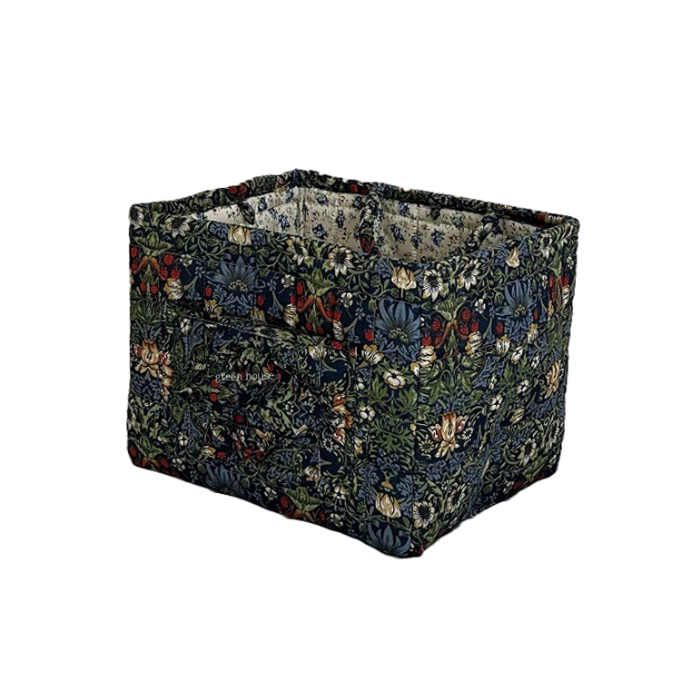 LIBERTY PRINT STORAGE BASKET - GREEN