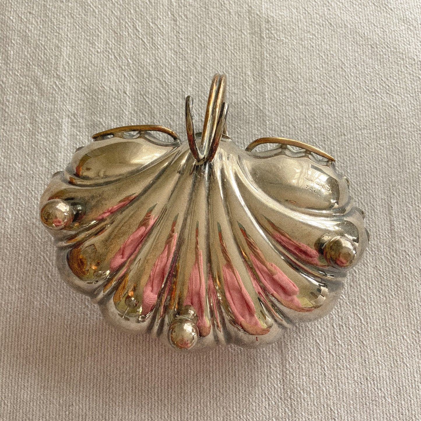 VINTAGE SILVER BALL DISH
