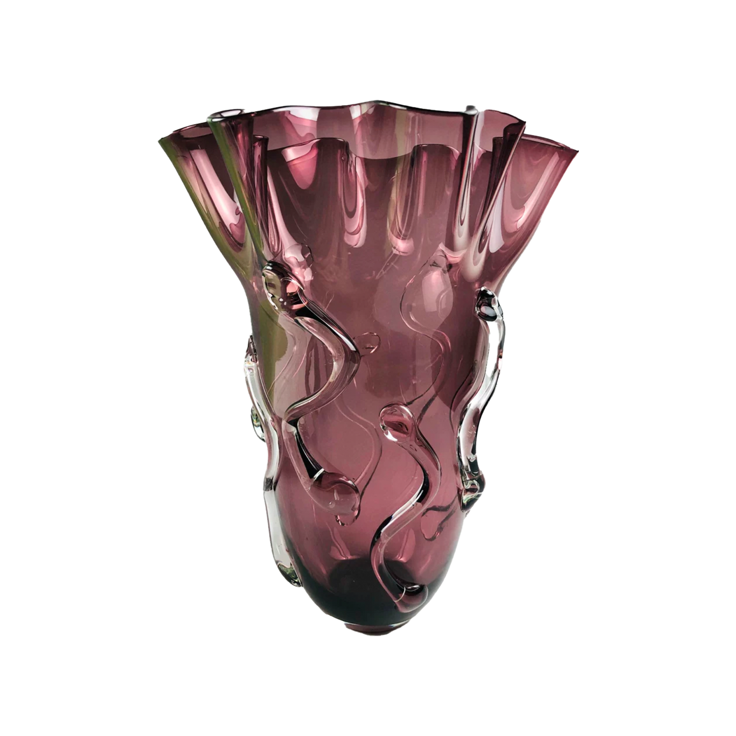 HANDBLOWN ART GLASS VASE