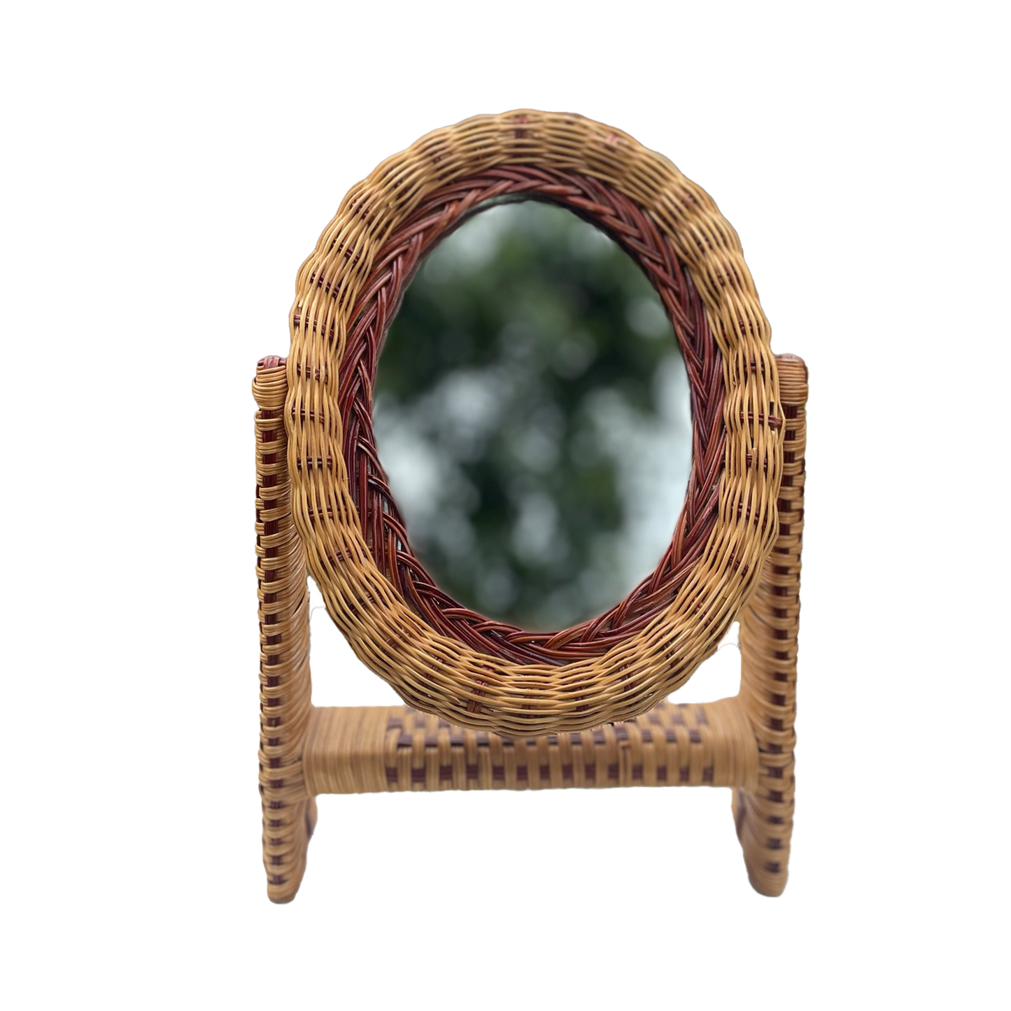 VINTAGE RATTAN MIRROR