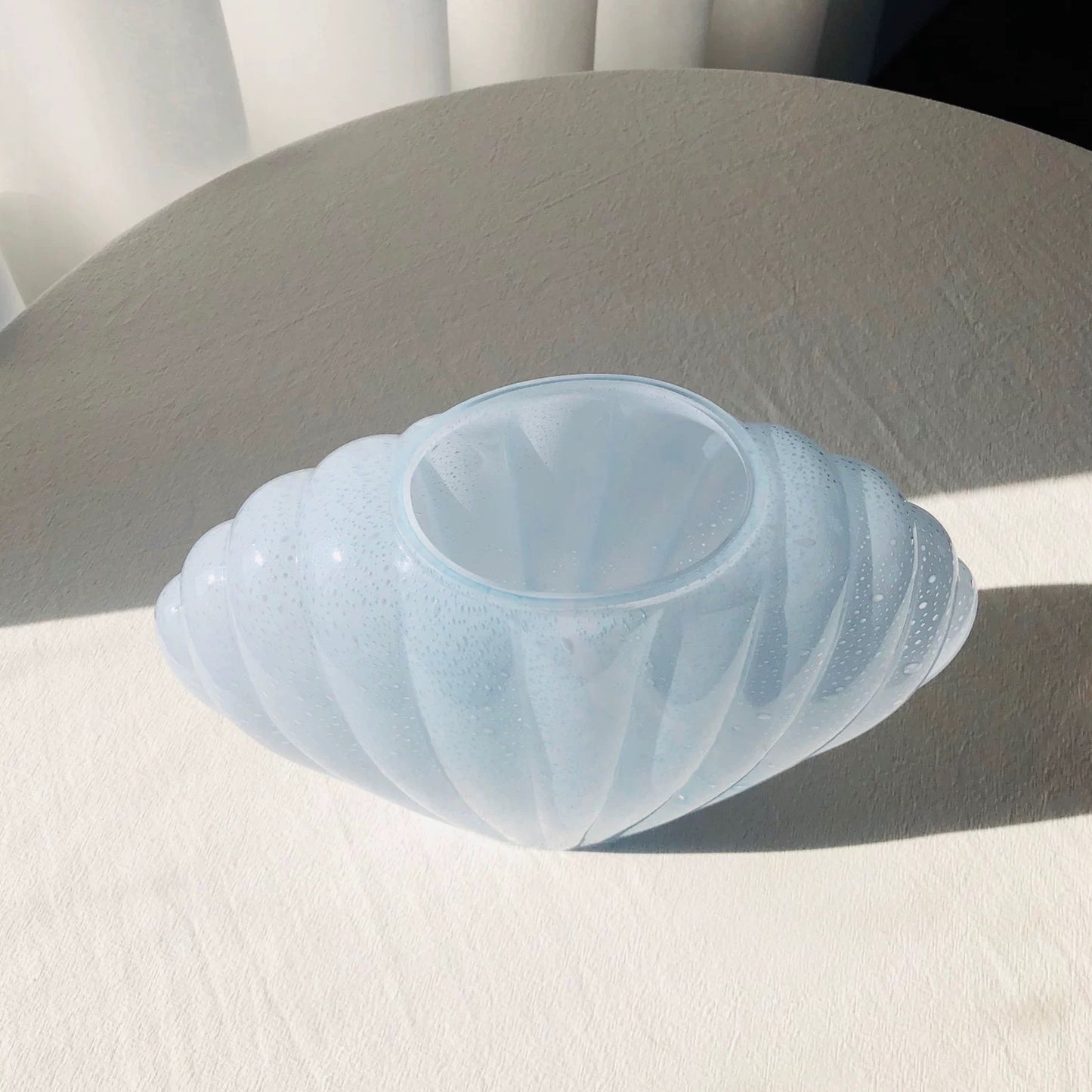 SHELL GLASS VASE