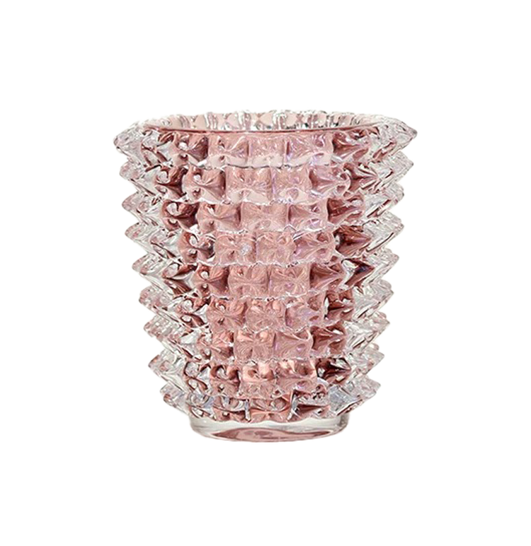 ROSE GLASS - SPIKEY ROSTRATO STYLE VASE - PRE ORDER