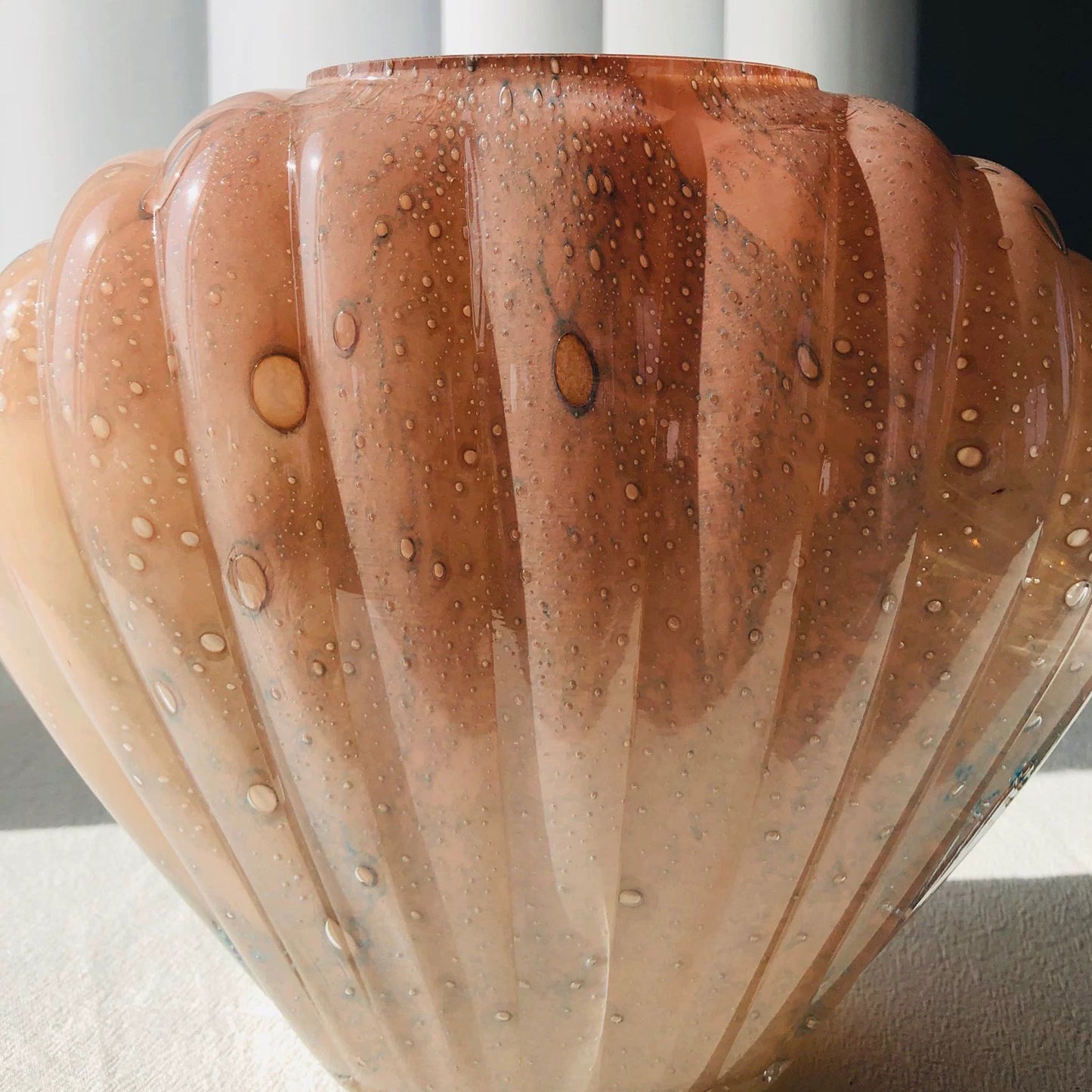 SHELL GLASS VASE