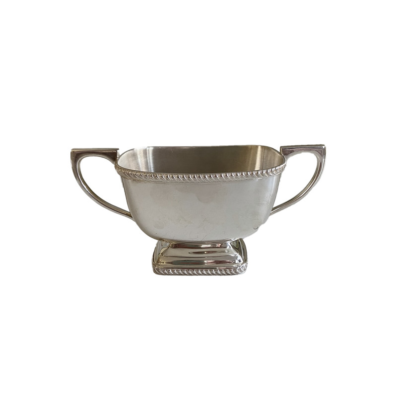 VINTAGE - HECWORTH OLD SHEFFIELD SILVER SUGAR BOWL