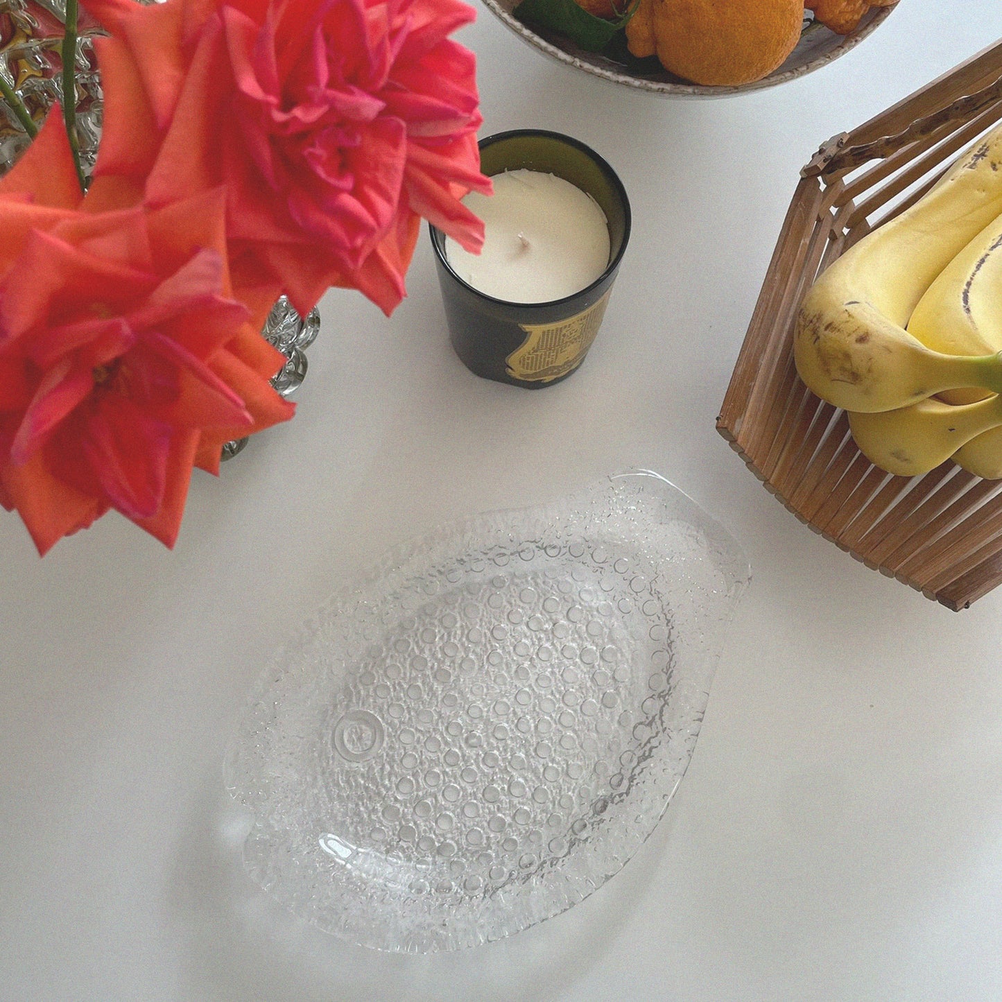 VINTAGE GLASS FISH DISH
