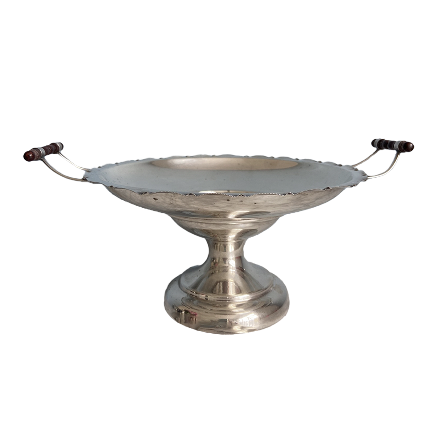 VINTAGE SILVER HANDELED STAND