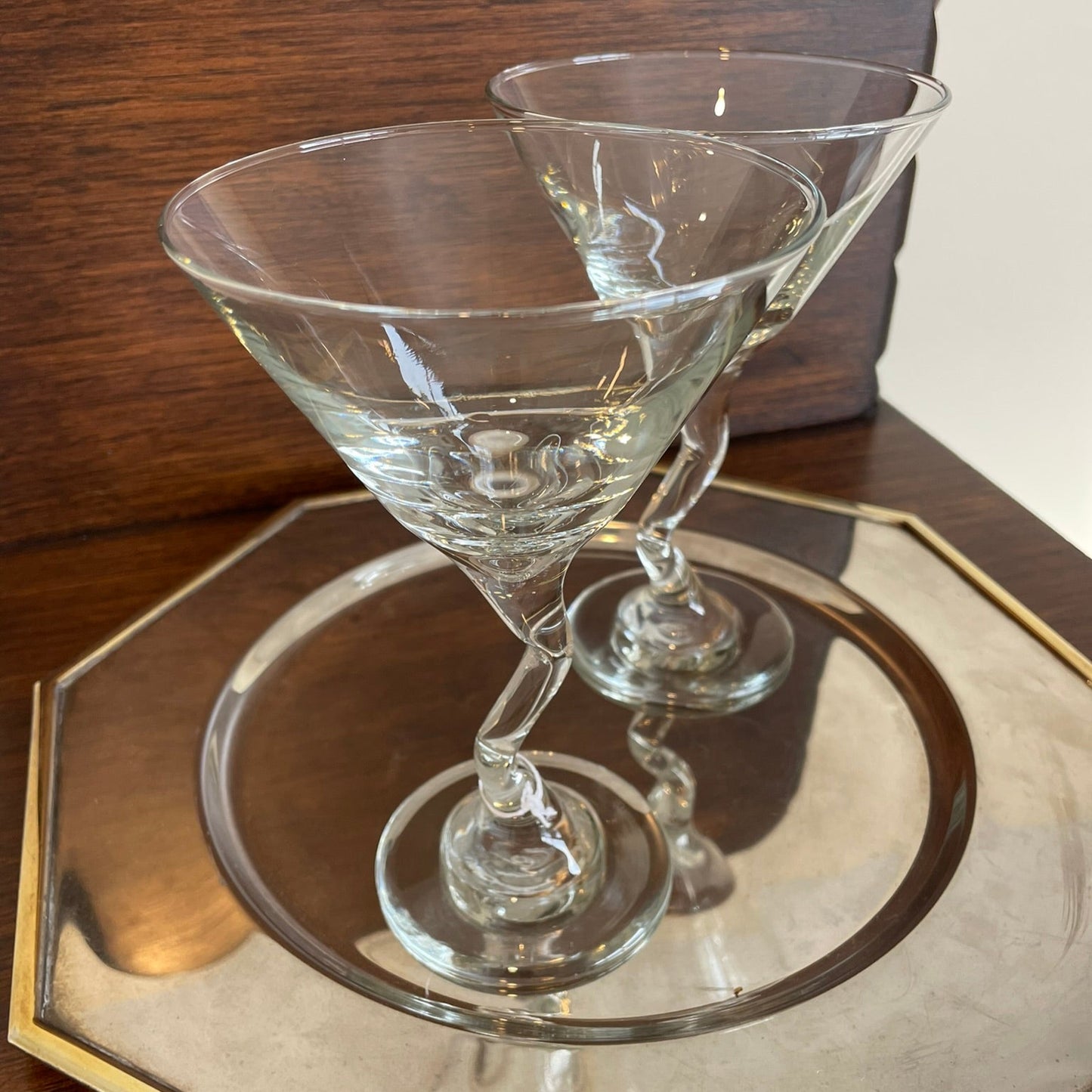 VINTAGE WAVY MARTINI GLASSES