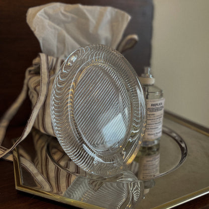 VINTAGE - MIKASA PORTRAIT GLASS PHOTO FRAME – OVAL