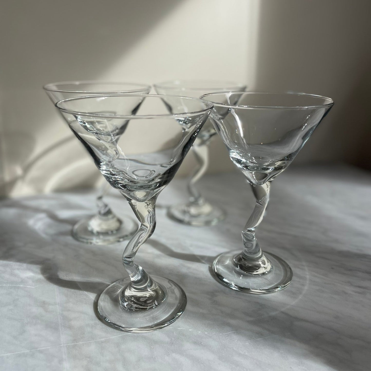VINTAGE WAVY MARTINI GLASSES